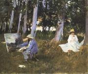 John Singer Sargent Claude Monet Painting at the Edge of a Wood (mk18) china oil painting reproduction